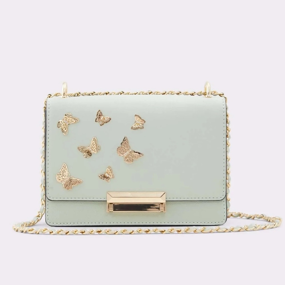Aldo Dalsby Mint Green Butterfly Crossbody Purse